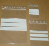 080x120mm 90my Druckverschlussbeutel mit Beschriftungsfeld