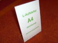 Tischaufsteller / L-Aufsteller DIN A4 Hochformat 210x297mm