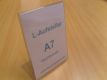 Tischaufsteller / L-Aufsteller DIN A7 Hochformat 74x105mm