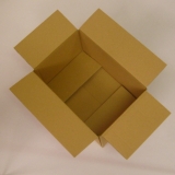 Faltkarton 340x240x90mm (Postmass: 350x250x100mm) 1-wellig braun